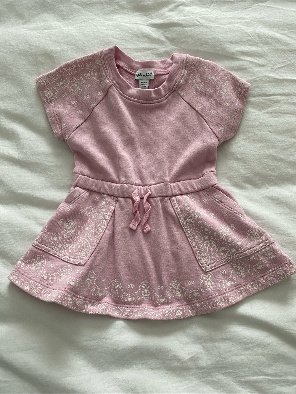 Splendid Pink Bandana-Print Casual Girls' Dress